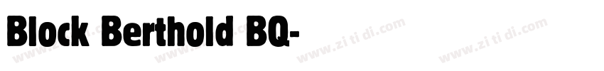 Block Berthold BQ字体转换